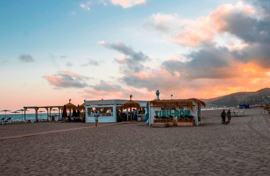 Brindar per una platja neta al Tibu-Ron de Castelldefels