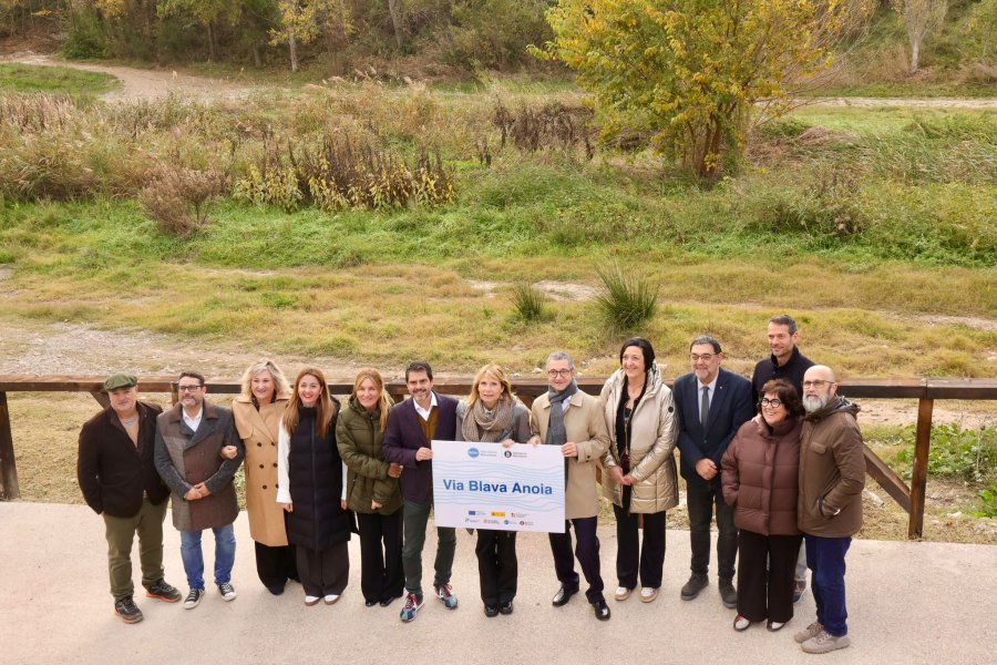 La Via Blava Anoia impulsa un nou eix de turisme sostenible a la província de Barcelona